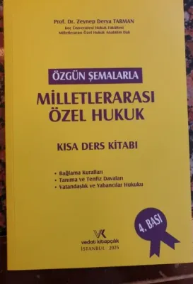 Özgün Şemalarla Milletlerarası Özel Hukuk 4.Baskı Zeynep Derya Tarman