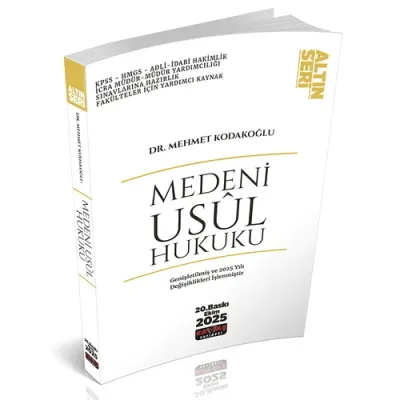 Medeni Usul Hukuku Konu Anlatımı 20.BASKI