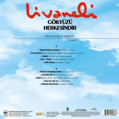 Zülfü Livaneli - Gökyüzü Herkesindir LP Zülfü Livaneli - Gökyüzü Herkesindir LP