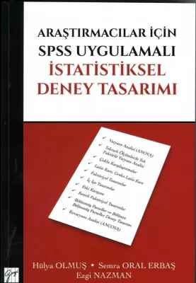 Araştırmacılar için SPSS Uygulamalı İstatistiksel Deney Tasarımı %10 i