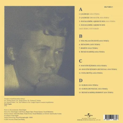Esin Engin Orkestrası - Film Müzikleri Vol 1 LP