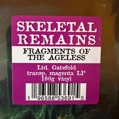 Skeletal Remains – Fragments Of The Ageless (Transparent Magenta Vinyl Skeletal Remains – Fragments Of The Ageless (Transparent Magenta Vinyl