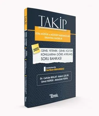 Takip İcra Müdür Ve Müdür Yardımcılığı Sınavına Hazırlık;Genel Yetenek - Genel Kültür Konularına Göre Ayrılmış Soru Bankası