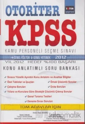 Otoriter KPSS Kamu Personeli Seçme Sınavı Konu Anlatımlı Soru Bankası