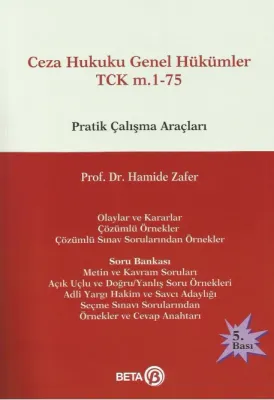 Ceza Hukuku Genel Hükümler TCK m.1-75 Pratik