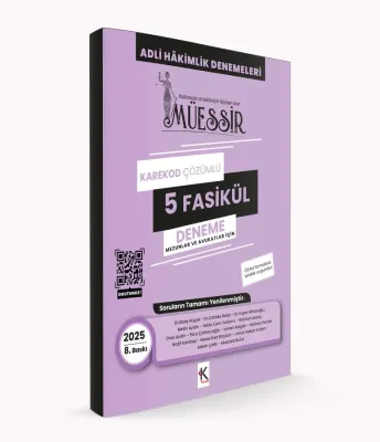 Müessir Adli Hakimlik Denemeleri- KAREKOD- CEVAPLI / 2025 Barış Küçük-