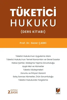 Tüketici Hukuku Ders Kitabı Sezer Çabri