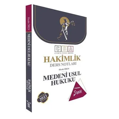 Yetki 2023 ÇSA Medeni Usul Hukuku Ders Notları 7.BASKI