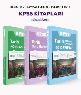 KPSS Tarih Kitapları Özel Set Cahide Bolat