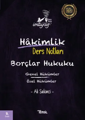 İmtiyaz Borçlar Hukuku Genel Hükümler - Özel Hükümler Ders Notları Ali İmtiyaz Borçlar Hukuku Genel Hükümler - Özel Hükümler Ders Notları Ali