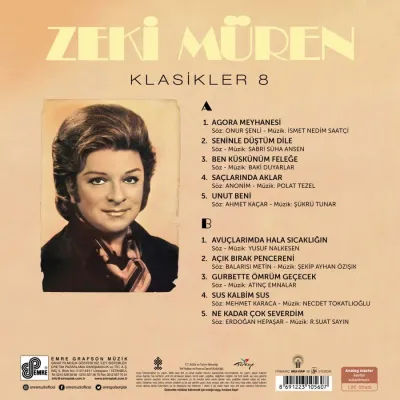 Zeki Müren - Klasikler 8 LP Zeki Müren - Klasikler 8 LP