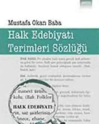 Halk Edebiyatı Terimleri Sözlüğü