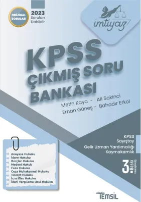 İMTİYAZ KPSS Çıkmış Soru Bankası Metin Kaya İMTİYAZ KPSS Çıkmış Soru Bankası Metin Kaya