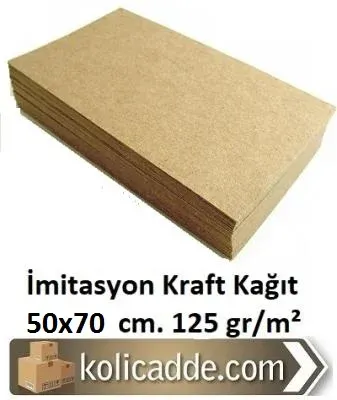 İmitasyon Kraft Kağıt 50x70 cm. 125 gr 50 Adet