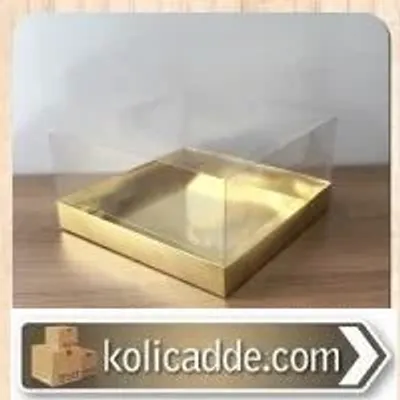 Gold Asetat Kutu 20x20x8 cm