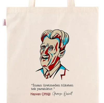 Askılı Bez Çanta - 1984 - George Orwell Portre