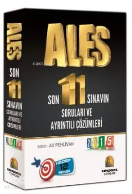 ALES Son 11 Sınavın Soruları ve Ayrıntılı Çözümleri