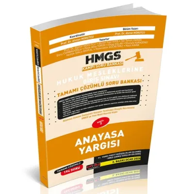HMGS Kampı Anayasa Yargısı Soru Bankası 3.Baskı Ahmet Nohutçu