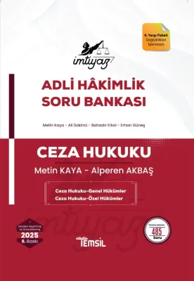 İMTİYAZ Ceza Hukuku (Genel Hükümler - Özel Hükümler) Soru Bankası Meti İMTİYAZ Ceza Hukuku (Genel Hükümler - Özel Hükümler) Soru Bankası Meti