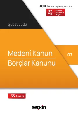 Medeni Kanun – Borçlar Kanunu (Cep Kitabı) Komisyon