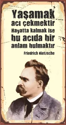Nietzsche Ahşap Poster