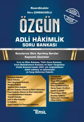 Özgün Adli Hâkimlik Soru Bankası 2021 Metin Aydın Özgün Adli Hâkimlik Soru Bankası 2021 Metin Aydın