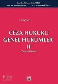 Ceza Hukuku Genel Hükümler II