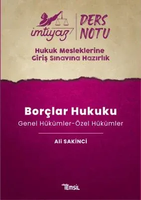 İmtiyaz Ders Notları HMGS Borçlar Hukuku Genel Hükümler - Özel Hükümler