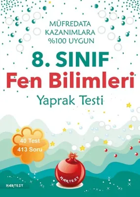 8. Sınıf Fen Bilimleri Yaprak Testi %15 indirimli Komisyon