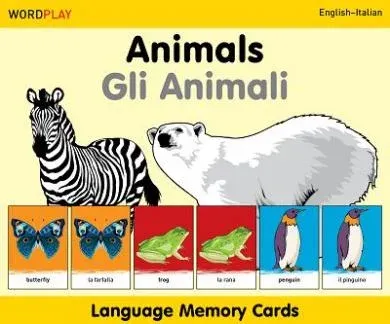 Language Memory Cards – Animals (English–Italian)