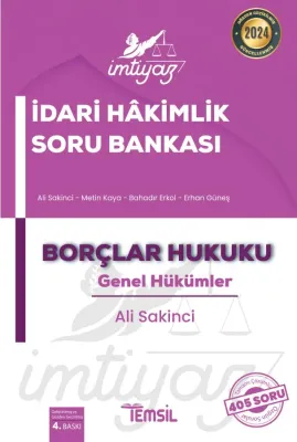 Borçlar Hukuku Genel Hükümler Soru Bankası Ali Sakinci