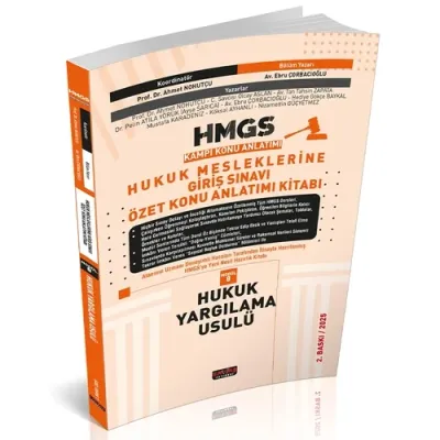 HMGS Özet Konu Anlatımı Hukuk Yargılama Usulü 2.BASKI