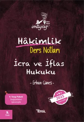 İMTİYAZ İcra ve İflas Hukuku Ders Notları Erhan Güneş İMTİYAZ İcra ve İflas Hukuku Ders Notları Erhan Güneş