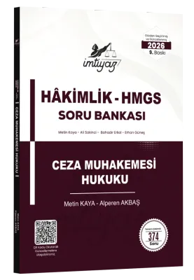 İMTİYAZ Ceza Muhakemesi Hukuku Soru Bankası