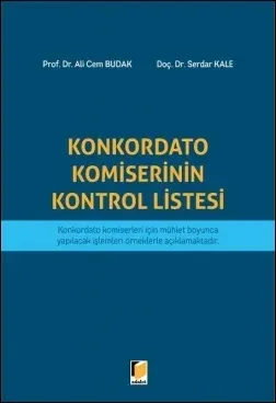 Konkordato Komiserinin Kontrol Listesi