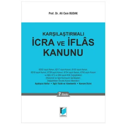 Karşılaştırmalı İcra ve İflas Kanunu