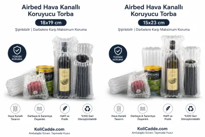 Airbed Hava Kanallı Koruyucu Torba 15x19 cm- Şişirilebilir Ambalaj Airbed Hava Kanallı Koruyucu Torba 15x19 cm- Şişirilebilir Ambalaj