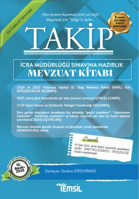 TAKİP İcra Müdürlüğü Sınavlarına Hazırlık Mevzuat Kitabı Sertkan Erdur