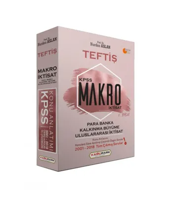 TEFTİŞ KPSS Makro İktisat, Para Banka, Kalkınma Büyüme, Uluslararası İ