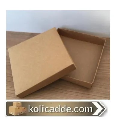 Komple Karton Kutu Kraft 15x15x3 cm