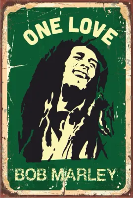 Bob Marley Ahşap Poster