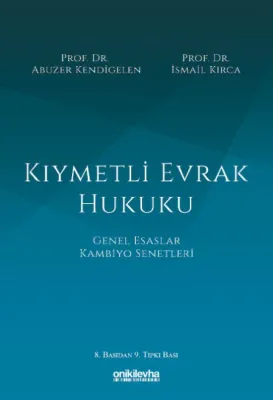 Kıymetli Evrak Hukuku 9.BASKI