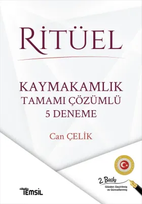 Ritüel Kaymakamlık Tamamı Çözümlü 5 Deneme Can Çelik Ritüel Kaymakamlık Tamamı Çözümlü 5 Deneme Can Çelik