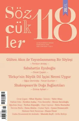 Sözcükler Dergisi Kasım-Aralık 2025 Sayı:118