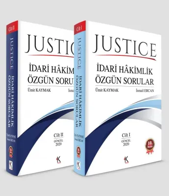 JUSTİCE İDARİ HAKİMLİK ÖZGÜN SORULAR CİLT I-II