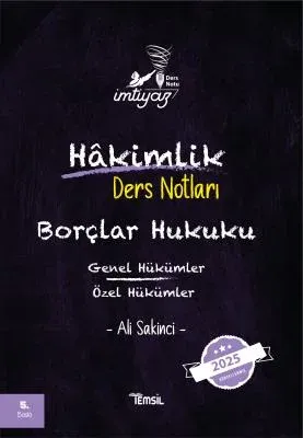 İMTİYAZ Borçlar Hukuku (Genel Hükümler-Özel Hükümler) Ders Notları 5.BASKI