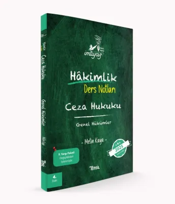 İmtiyaz Hakimlik  Ders Notları Ceza Hukuku Genel Hükümler
