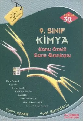 Esen Yayınları 9. Sınıf Kimya Konu Özetli Soru Bankası Esen