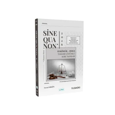 Sine Qua Non Hakimlik-Hmgs Tamamı Çözümlü Soru Bankası