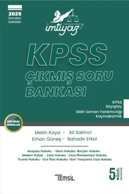 İMTİYAZ KPSS Çıkmış Soru Bankası Metin Kaya İMTİYAZ KPSS Çıkmış Soru Bankası Metin Kaya